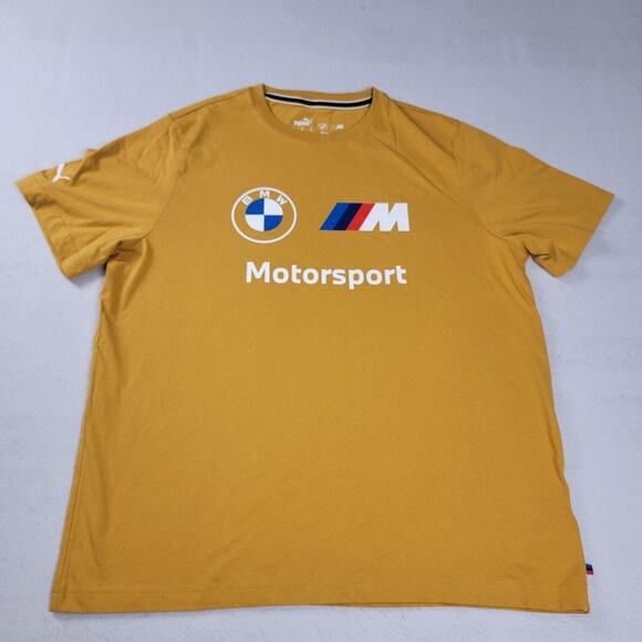 Puma x BMW Yellow + Coal Optima Blue Short sleeves 2 PK T-shirt Bundle XL (1119) - Picture 3 of 11